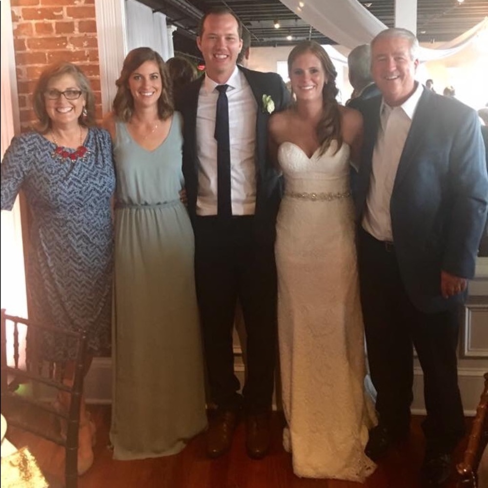 Kendall Maxi Dress ~ Silver Sage Crisp - small